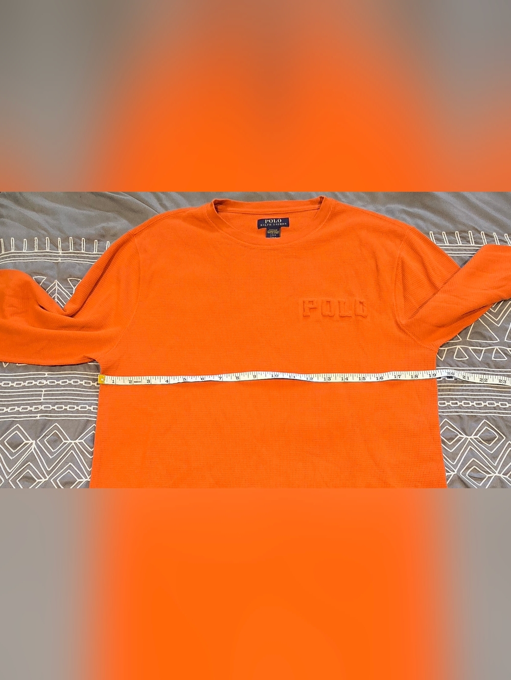 Polo Ralph Lauren Men's Waffle Knit Thermal Sleep Shirt Size Large - Picture 6 of 7